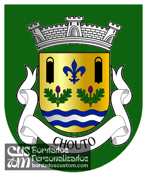 Emblema Bordado Antiga Freguesia de Chouto (Chamusca, Santarém)