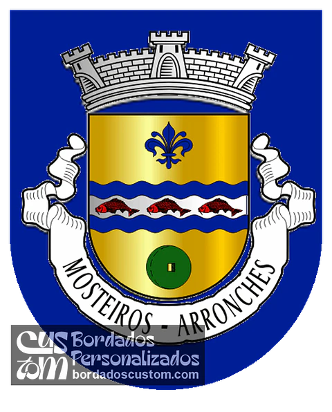 Emblema Bordado Freguesia de Mosteiros (Nisa, Portalegre)
