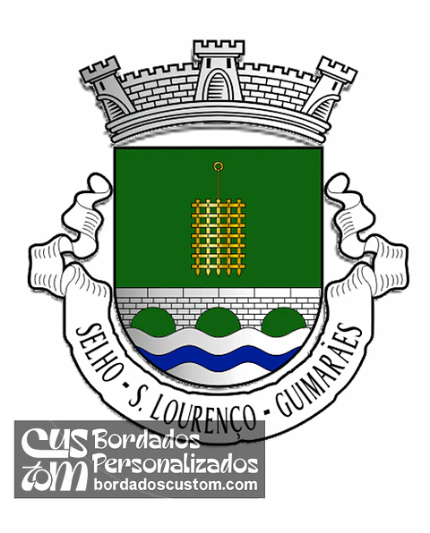 Emblema Bordado Antiga Freguesia de Selho (São Lourenço) (Guimarães, Braga)