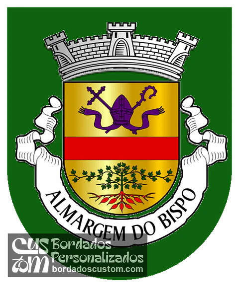 Emblema Bordado Antiga Freguesia de Almargem do Bispo (Sintra, Lisboa)