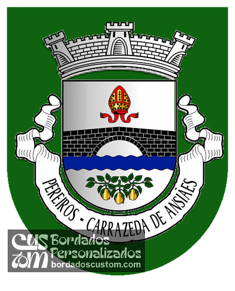 Emblema Bordado Freguesia de Pereiros (Carrazeda de Ansiães, Bragança)