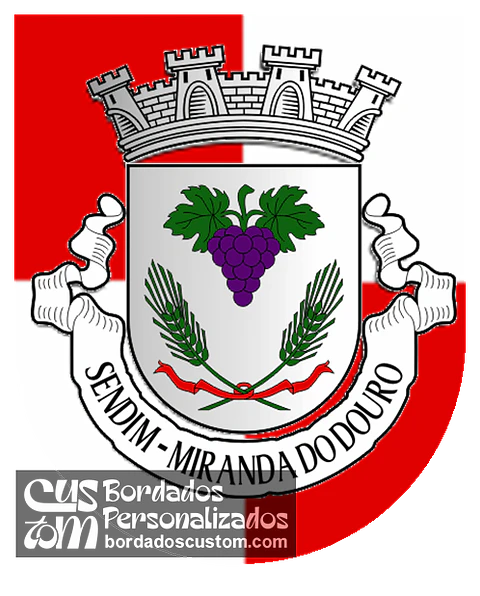 Emblema Bordado Antiga Freguesia de Sendim (Miranda do Douro, Bragança)