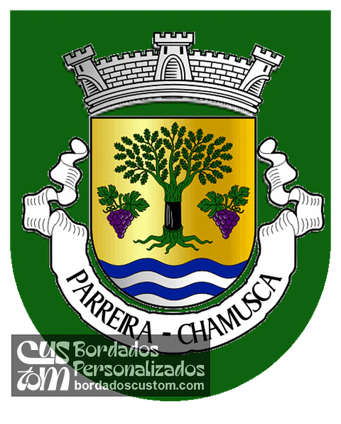 Emblema Bordado Antiga Freguesia de Parreira (Chamusca, Santarém)
