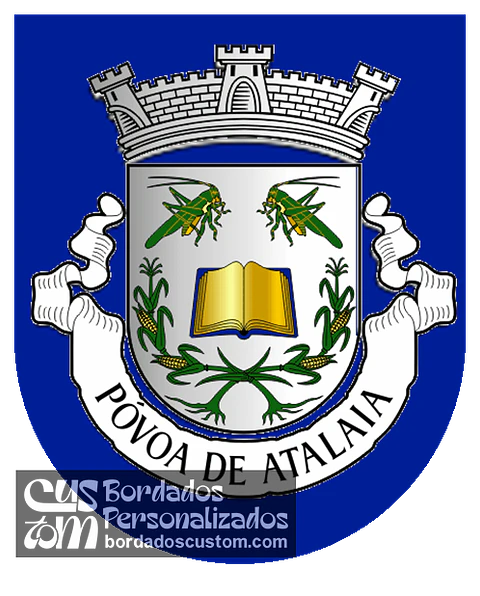 Emblema Bordado Antiga Freguesia de Póvoa de Atalaia (Fundão, Castelo Branco)