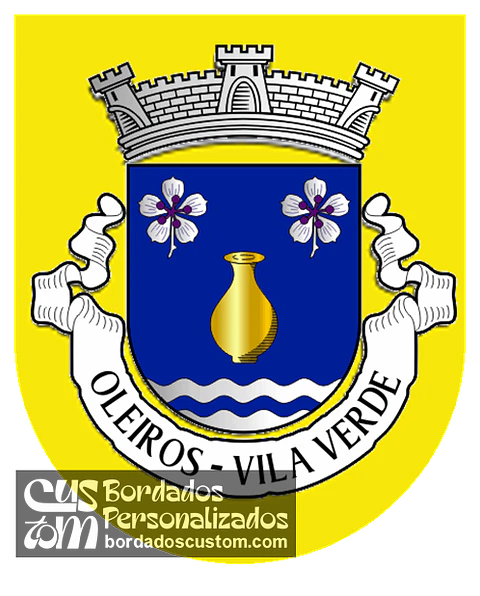Emblema Bordado Freguesia de Oleiros (Vila Verde, Braga)