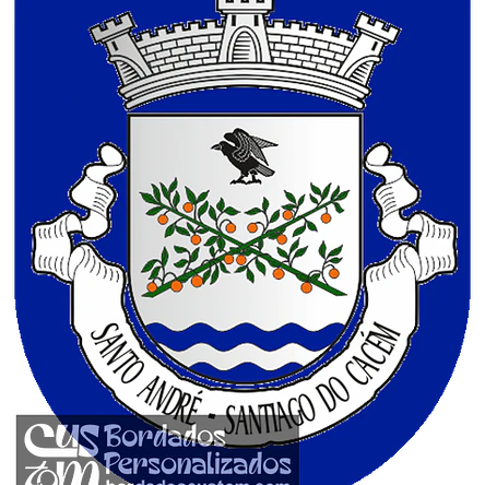 Emblema Bordado Freguesia de Santo André (Santiago do Cacém, Setúbal) 1