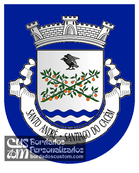 Emblema Bordado Freguesia de Santo André (Santiago do Cacém, Setúbal)