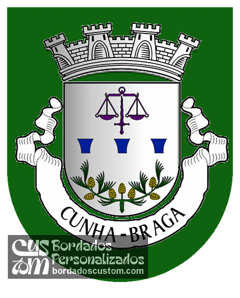 Emblema Bordado Antiga Freguesia de Cunha (Braga, Braga)