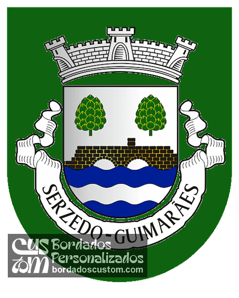 Emblema Bordado Antiga Freguesia de Serzedo (Guimarães, Braga)