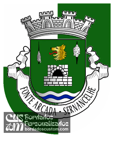 Emblema Bordado Antiga Freguesia de Fonte Arcada (Sernancelhe, Viseu)
