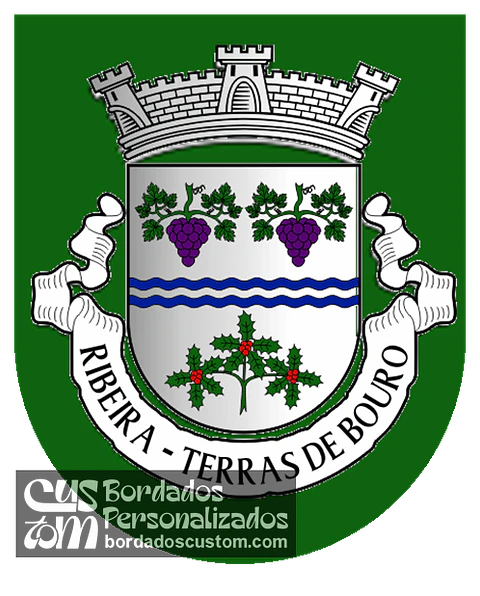 Emblema Bordado Freguesia de Ribeira (Terras de Bouro, Braga)