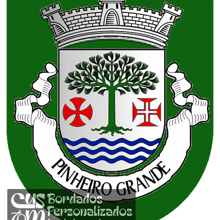 Emblema Bordado Antiga Freguesia de Pinheiro Grande (Chamusca, Santarém) 1