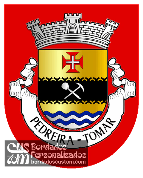 Emblema Bordado Antiga Freguesia de Pedreira (Tomar, Santarém)