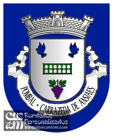 Emblema Bordado Freguesia de Pombal (Carrazeda de Ansiães, Bragança)
