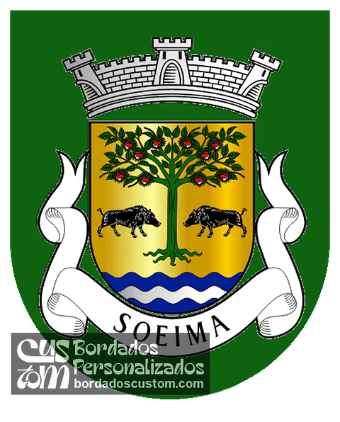 Emblema Bordado Antiga Freguesia de Soeima (Alfândega da Fé, Bragança)