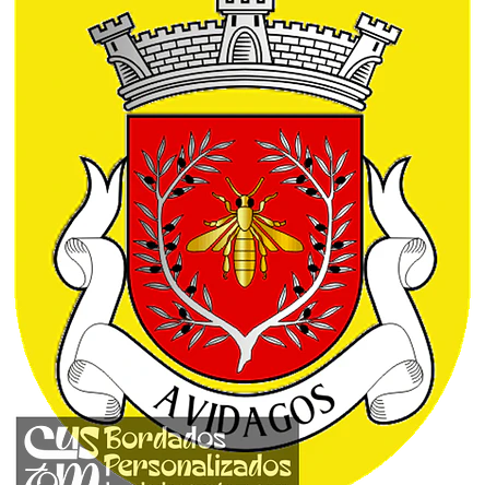 Emblema Bordado Antiga Freguesia de Avidagos (Mirandela, Bragança) 1