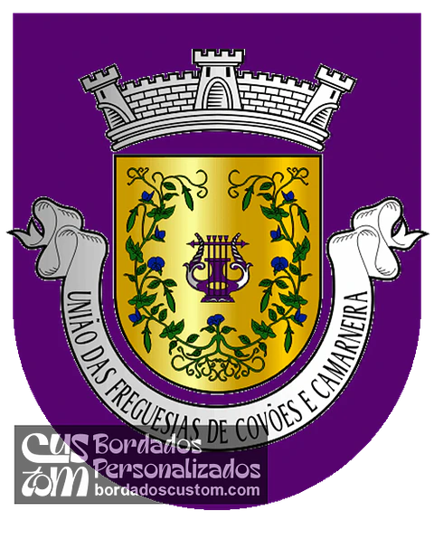 Emblema Bordado Freguesia de Covões e Camarneira (Cantanhede, Coimbra)