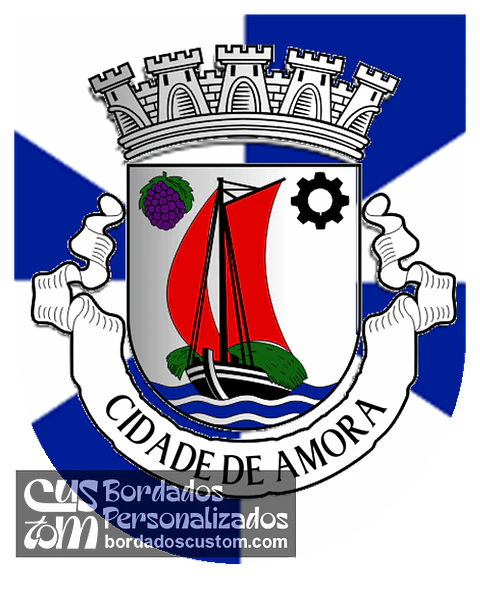 Emblema Bordado Freguesia de Amora (Seixal, Setúbal)