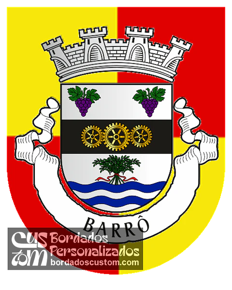 Emblema Bordado Antiga Freguesia de Barrô (Águeda, Aveiro)