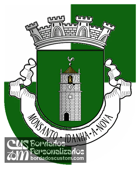 Emblema Bordado Antiga Freguesia de Monsanto (Idanha-a-Nova, Castelo Branco)
