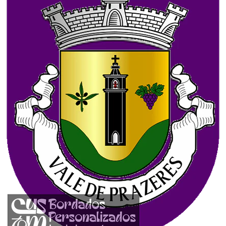 Emblema Bordado Antiga Freguesia de Vale de Prazeres (Fundão, Castelo Branco) 1
