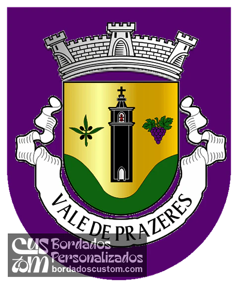 Emblema Bordado Antiga Freguesia de Vale de Prazeres (Fundão, Castelo Branco)
