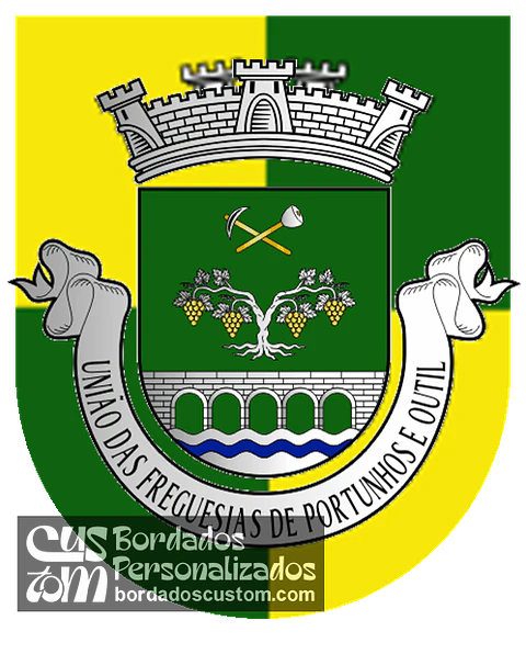 Emblema Bordado Freguesia de Portunhos e Outil (Cantanhede, Coimbra)