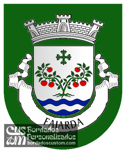 Emblema Bordado Antiga Freguesia de Fajarda (Coruche, Santarém)
