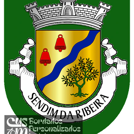 Emblema Bordado Antiga Freguesia de Sendim da Ribeira (Alfândega da Fé, Bragança) 1