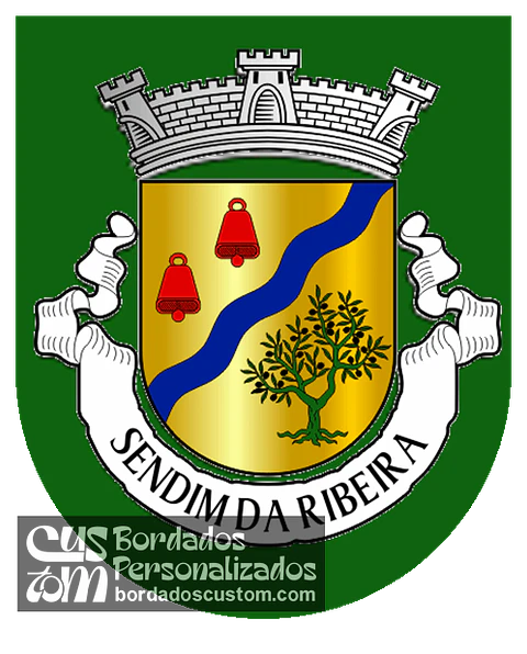 Emblema Bordado Antiga Freguesia de Sendim da Ribeira (Alfândega da Fé, Bragança)
