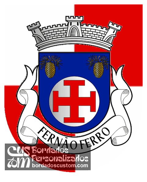 Emblema Bordado Freguesia de Fernão Ferro (Seixal, Setúbal)