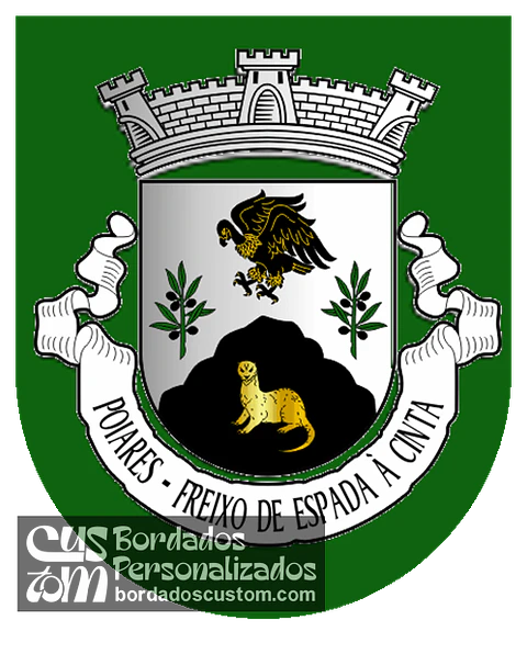 Emblema Bordado Freguesia de Poiares (Freixo de Espada à Cinta, Bragança)