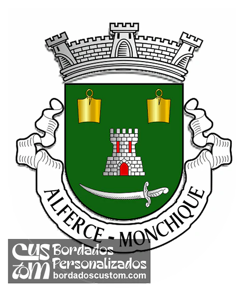 Emblema Bordado Freguesia de Alferce (Monchique, Faro)