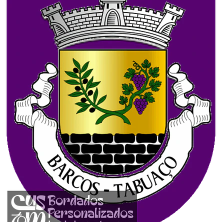 Emblema Bordado Antiga Freguesia de Barcos (Tabuaço, Viseu) 1