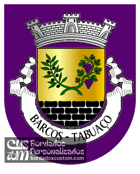 Emblema Bordado Antiga Freguesia de Barcos (Tabuaço, Viseu)