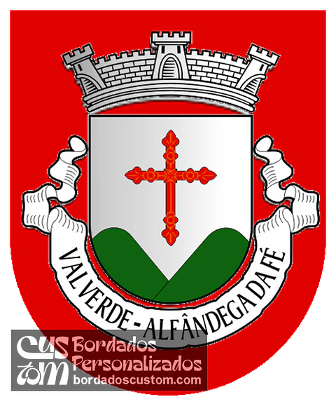 Emblema Bordado Antiga Freguesia de Valverde (Alfândega da Fé, Bragança)