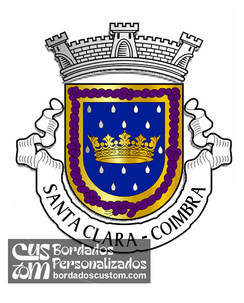 Emblema Bordado Antiga Freguesia de Santa Clara (Coimbra, Coimbra)