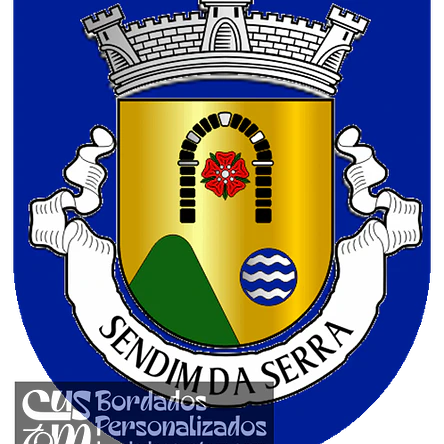 Emblema Bordado Antiga Freguesia de Sendim da Serra (Alfândega da Fé, Bragança) 1