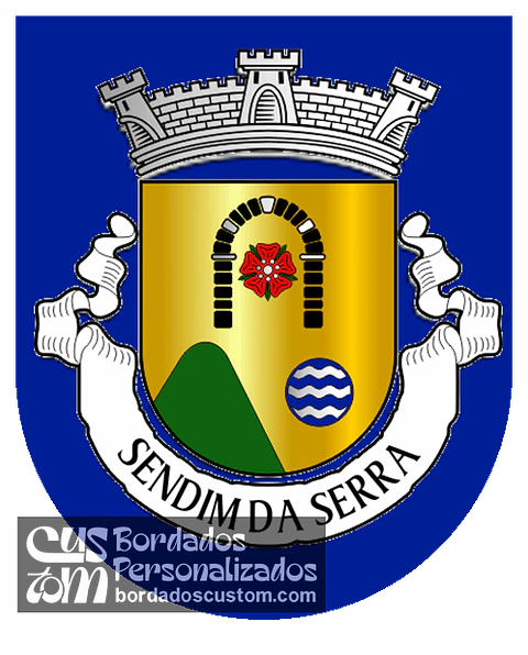 Emblema Bordado Antiga Freguesia de Sendim da Serra (Alfândega da Fé, Bragança)
