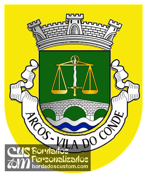 Emblema Bordado Antiga Freguesia de Arcos (Vila do Conde, Porto)