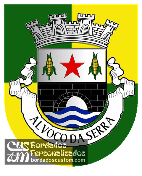 Emblema Bordado Freguesia de Alvoco da Serra (Seia, Guarda)
