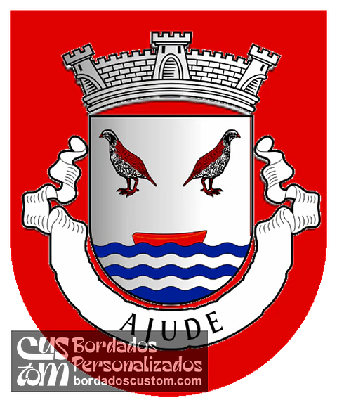 Emblema Bordado Antiga Freguesia de Ajude (Póvoa de Lanhoso, Braga)