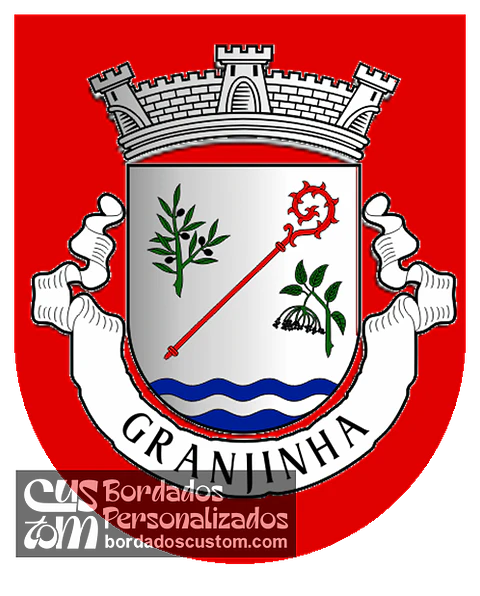 Emblema Bordado Antiga Freguesia de Granjinha (Tabuaço, Viseu)