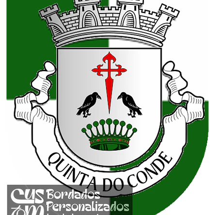 Emblema Bordado Freguesia de Quinta do Conde (Sesimbra, Setúbal) 1