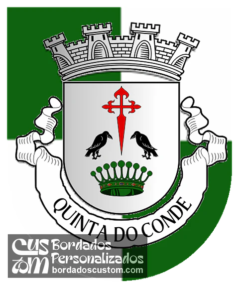 Emblema Bordado Freguesia de Quinta do Conde (Sesimbra, Setúbal)