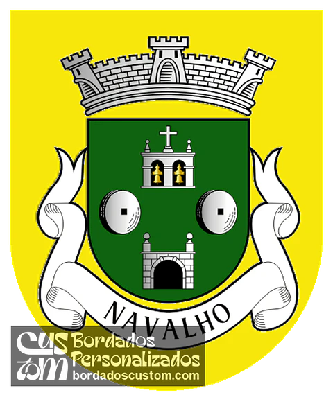 Emblema Bordado Antiga Freguesia de Navalho (Mirandela, Bragança)