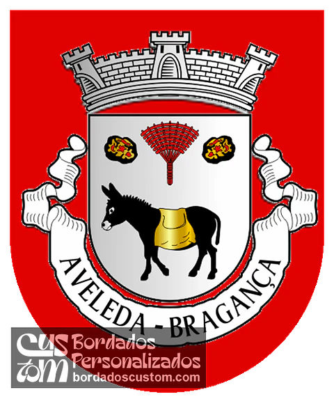 Emblema Bordado Antiga Freguesia de Aveleda (Bragança, Bragança)