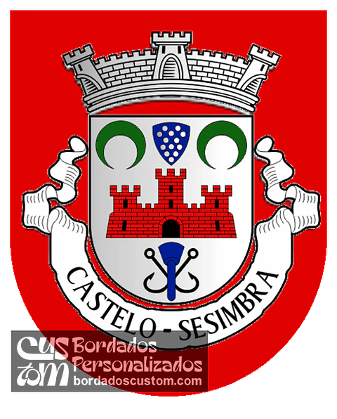 Emblema Bordado Freguesia de Sesimbra (Castelo) (Sesimbra, Setúbal)