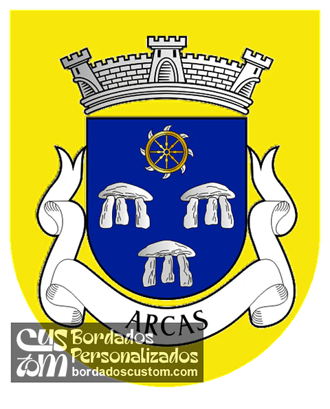 Emblema Bordado Freguesia de Arcas (Macedo de Cavaleiros, Bragança)