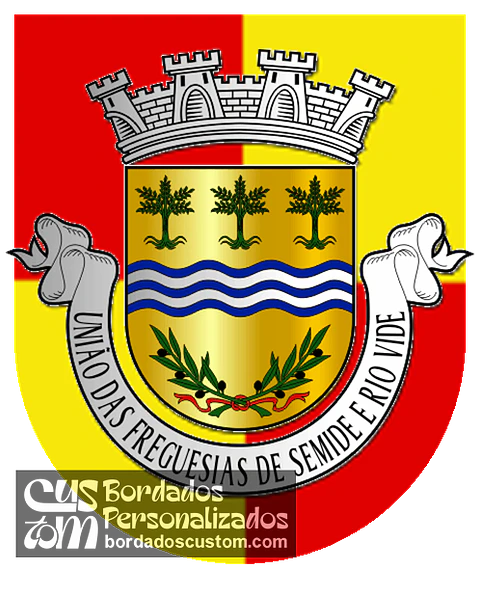 Emblema Bordado Freguesia de Semide e Rio Vide (Miranda do Corvo, Coimbra)